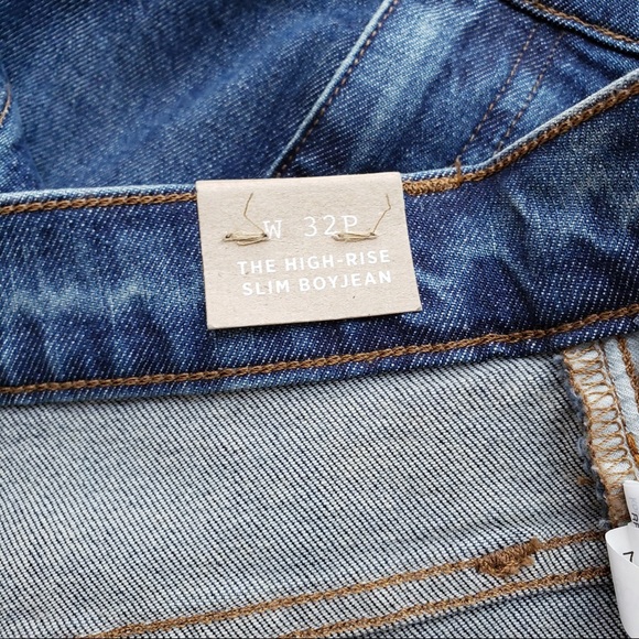 Madewell High Rise Slim Boyjean 32P - Picture 12 of 14